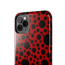 Load image into Gallery viewer, Red with black dots-Tough Phone Cases
