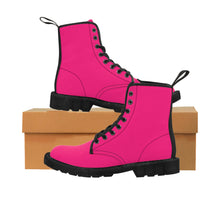 Load image into Gallery viewer, Just Pink -Women&#39;s Canvas Boots
