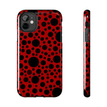 画像をギャラリービューアに読み込む, Red with black dots-Tough Phone Cases
