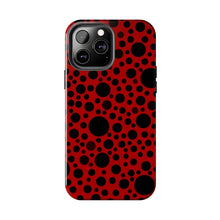 Load image into Gallery viewer, Red with black dots-Tough Phone Cases
