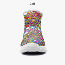 Load image into Gallery viewer, Rainbow Threads- Fur Zipper Up Boots
