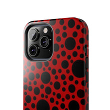 画像をギャラリービューアに読み込む, Red with black dots-Tough Phone Cases
