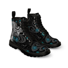 Load image into Gallery viewer, Yozakura Black -Women&#39;s Canvas Boots
