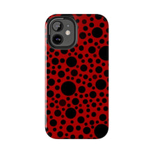 Load image into Gallery viewer, Red with black dots-Tough Phone Cases
