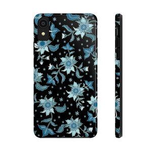 Blue Flowers-Tough Phone Cases