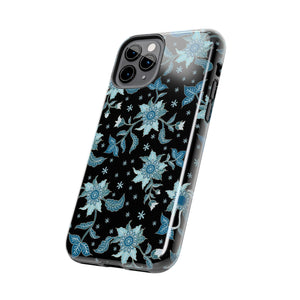 Blue Flowers-Tough Phone Cases