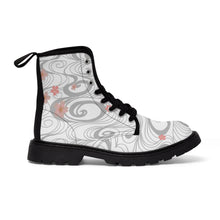 Load image into Gallery viewer, Yozakura white -Women&#39;s Canvas Boots
