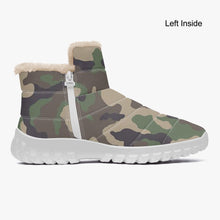 Load image into Gallery viewer, Camo- Fur Zipper Up Boots
