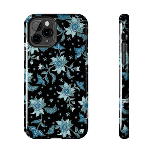 Blue Flowers-Tough Phone Cases