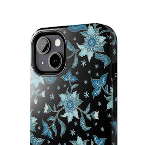 Blue Flowers-Tough Phone Cases