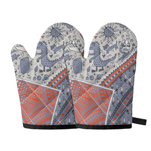 Oven glove(two pieces)