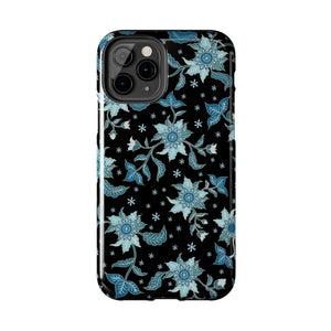 Blue Flowers-Tough Phone Cases