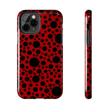 Load image into Gallery viewer, Red with black dots-Tough Phone Cases
