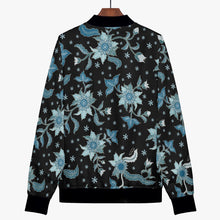 画像をギャラリービューアに読み込む, Blue flower -Trending Women’s Jacket
