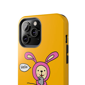 Hello Bunny-Tough Phone Cases