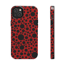 Load image into Gallery viewer, Red with black dots-Tough Phone Cases
