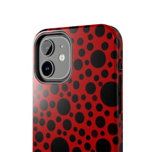 画像をギャラリービューアに読み込む, Red with black dots-Tough Phone Cases
