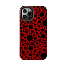 Load image into Gallery viewer, Red with black dots-Tough Phone Cases
