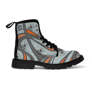 'U' -Women's Canvas Boots