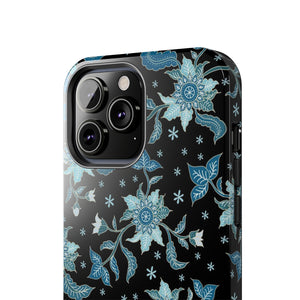 Blue Flowers-Tough Phone Cases