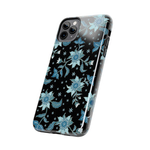 Blue Flowers-Tough Phone Cases