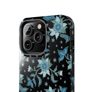 Blue Flowers-Tough Phone Cases