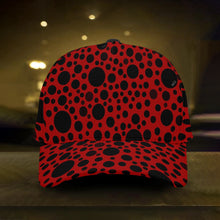 Load image into Gallery viewer, Red with black dots-Baseball Caps
