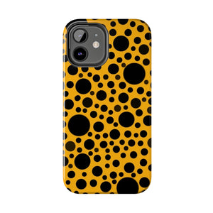 Yellow with black dots - Phone Cases