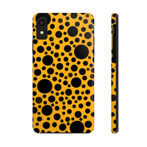 Yellow with black dots - Phone Cases