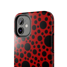 画像をギャラリービューアに読み込む, Red with black dots-Tough Phone Cases
