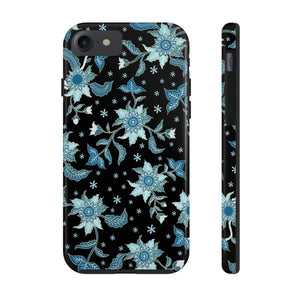 Blue Flowers-Tough Phone Cases