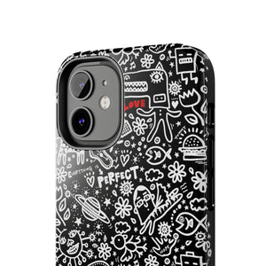 Everything is Perfect on Black-Tough Phone Cases