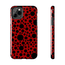 Load image into Gallery viewer, Red with black dots-Tough Phone Cases
