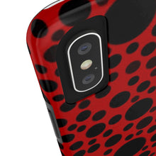 画像をギャラリービューアに読み込む, Red with black dots-Tough Phone Cases
