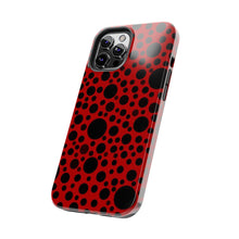 画像をギャラリービューアに読み込む, Red with black dots-Tough Phone Cases
