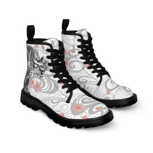 Load image into Gallery viewer, Yozakura white -Women&#39;s Canvas Boots
