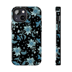 Blue Flowers-Tough Phone Cases