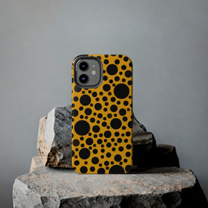 Yellow with black dots - Phone Cases