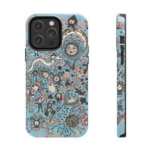 Unknown World in blue- Phone Cases