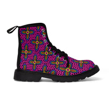 Load image into Gallery viewer, Vibrant Blossom -Women&#39;s Canvas Boots
