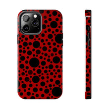 Load image into Gallery viewer, Red with black dots-Tough Phone Cases
