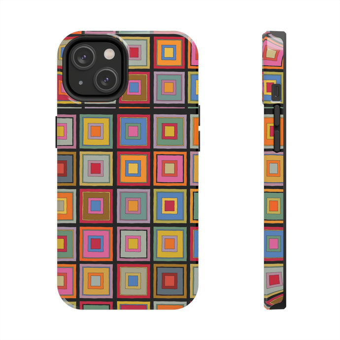 Colorful Square-Tough Phone Cases