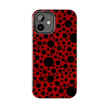 Load image into Gallery viewer, Red with black dots-Tough Phone Cases
