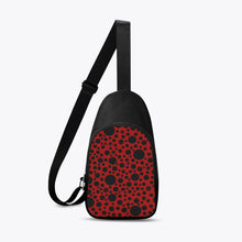 画像をギャラリービューアに読み込む, Red with Black dots-Chest Bag
