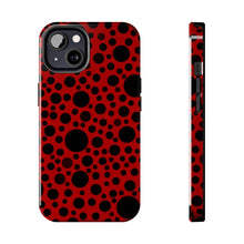 Load image into Gallery viewer, Red with black dots-Tough Phone Cases
