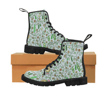 Load image into Gallery viewer, Beans in Green -Women&#39;s Canvas Boots
