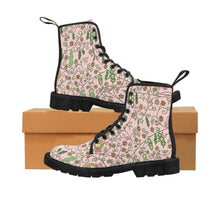 Load image into Gallery viewer, Beans in Pink -Women&#39;s Canvas Boots
