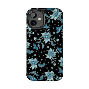 Blue Flowers-Tough Phone Cases