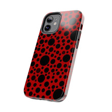 画像をギャラリービューアに読み込む, Red with black dots-Tough Phone Cases
