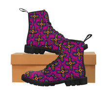 画像をギャラリービューアに読み込む, Vibrant Blossom -Women&#39;s Canvas Boots
